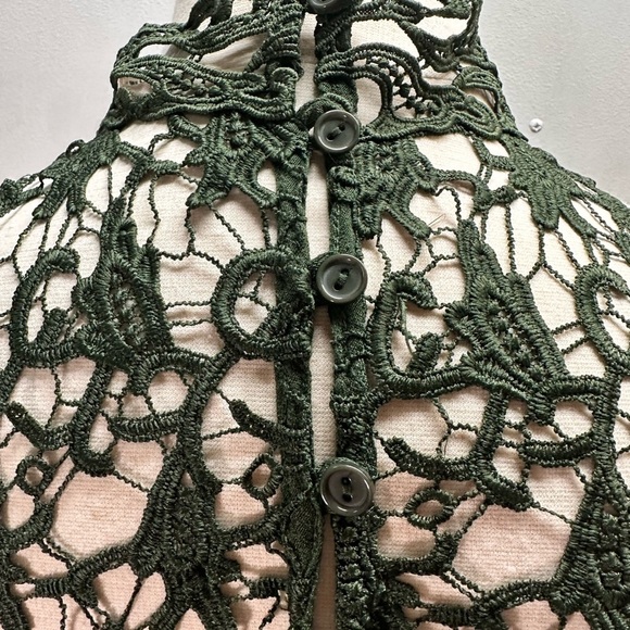 Rebellion women’s high neck laced lined dress size M - Picture 8 of 10